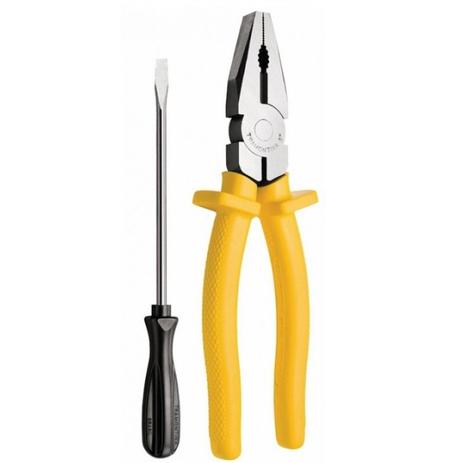 Alicate universal 8” com chave de fenda - tramontina Menor preço em Alicate universal 8” com chave de fenda - tramontina