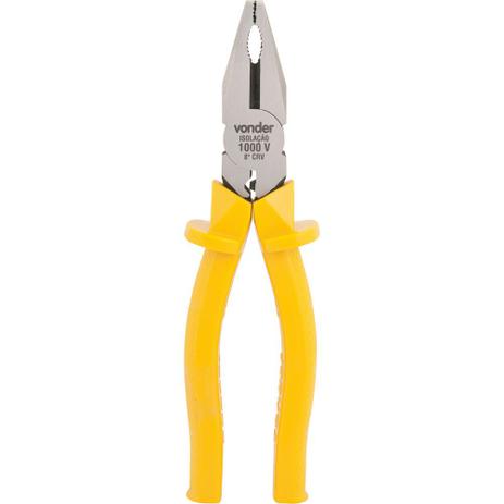 Alicate universal 8” eletricista cromo vanádio polido isolado 1000v - Vonder Menor preço em Alicate universal 8” eletricista cromo vanádio polido isolado 1000v - Vonder