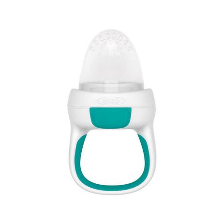 Alimentador de Silicone para bebe com tampa - Branco e verde OXOTot Menor preço em Alimentador de Silicone para bebe com tampa - Branco e verde OXOTot