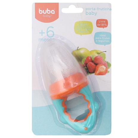 Alimentador para Bebê com Porta Frutinha Azul - Buba Menor preço em Alimentador para Bebê com Porta Frutinha Azul - Buba
