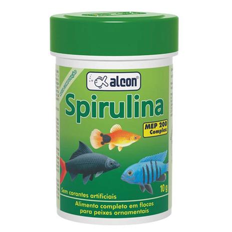 Alimento Completo Em Flocos Alcon Gold Spirulina Flakes Para Peixes Ornamentais 10g Menor preço em Alimento Completo Em Flocos Alcon Gold Spirulina Flakes Para Peixes Ornamentais 10g