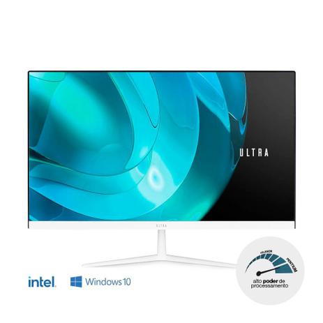 All in One Ultra, com Windows 10 Home, Processador Intel Pentium, Memoria 4GB RAM e 120GB SSD, Tela 23,8 Pol. HD, Branco - UB820 Menor preço em All in One Ultra, com Windows 10 Home, Processador Intel Pentium, Memoria 4GB RAM e 120GB SSD, Tela 23,8 Pol. HD, Branco - UB820