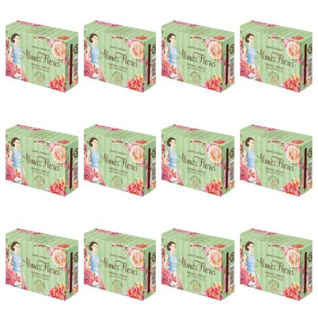 Alma De Flores Classic Sabonete 130g (Kit C/12) Menor preço em Alma De Flores Classic Sabonete 130g (Kit C/12)