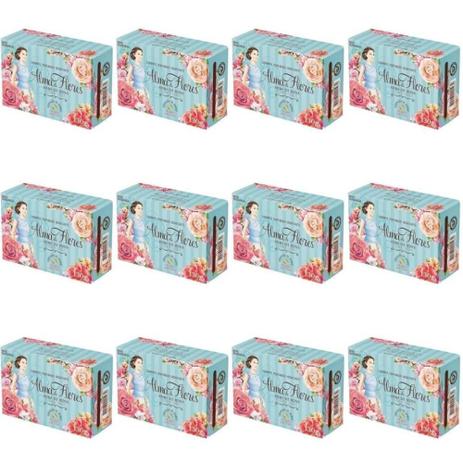 Alma De Flores Essência Herbal Sabonete 130g (Kit C/12) Menor preço em Alma De Flores Essência Herbal Sabonete 130g (Kit C/12)