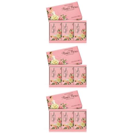 Alma De Flores Jasmim Sabonetes Barra 3x130g (Kit C/03) Menor preço em Alma De Flores Jasmim Sabonetes Barra 3x130g (Kit C/03)