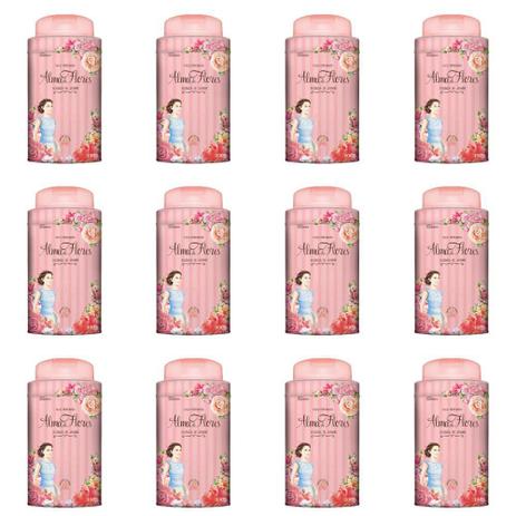 Alma De Flores Jasmim Talco 100g (Kit C/12) Menor preço em Alma De Flores Jasmim Talco 100g (Kit C/12)