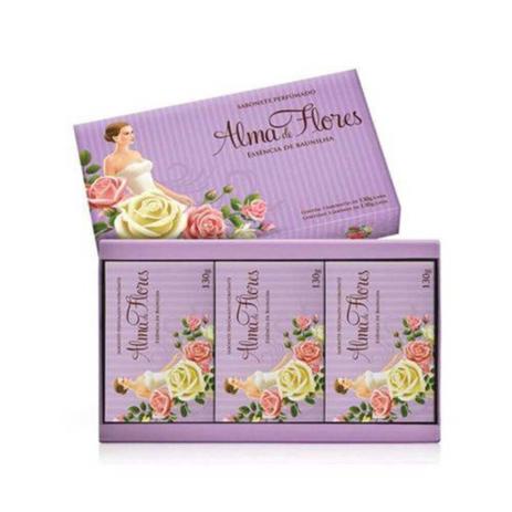 Alma De Flores Lavanda Sabonetes Barra 3x130g Menor preço em Alma De Flores Lavanda Sabonetes Barra 3x130g