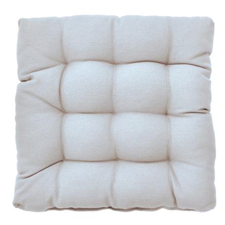 Almofada Algodão Futton Confort 40x40cm Natural - Ecaza Menor preço em Almofada Algodão Futton Confort 40x40cm Natural - Ecaza