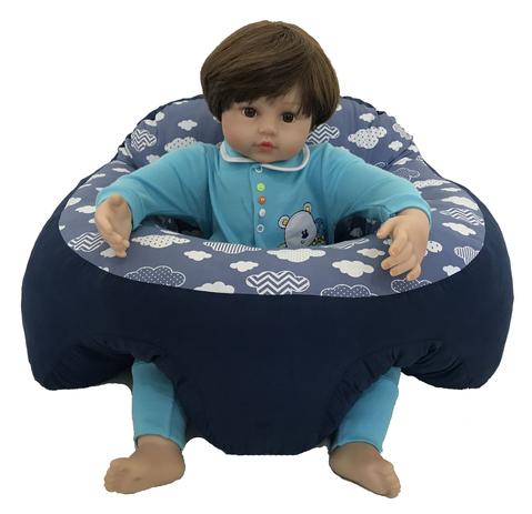 Almofada Apoio Segura Bebe Sentar Puff Berco Portatil Azul Nuvem Dindinha Kids Berco Portatil Desmontavel Magazine Luiza