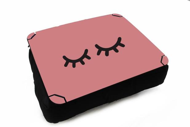 Almofada Bandeja para Notebook Laptop use Sala Quarto Personalizado Bebê Cílios - Deluzz