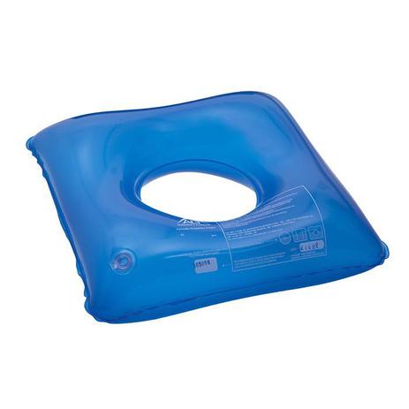 Almofada de Água Anti Escaras Quadrada com Orifício Flexi Confort AG Azul 40x40cm Menor preço em Almofada de Água Anti Escaras Quadrada com Orifício Flexi Confort AG Azul 40x40cm