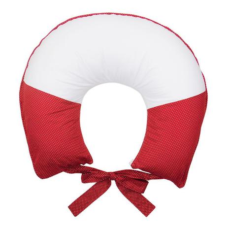 Almofada de Amamentação Camélia Vermelho - Babykinha Menor preço em Almofada de Amamentação Camélia Vermelho - Babykinha