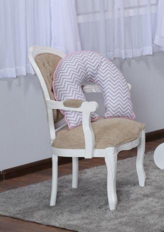 Almofada de Amamentação Chevron Cinza com Rosa - Bruna baby Menor preço em Almofada de Amamentação Chevron Cinza com Rosa - Bruna baby