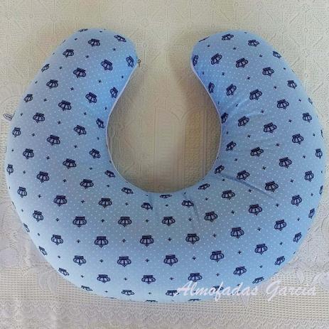 Almofada de Amamentação Garcia Coroas Azul - Almofadas garcia Menor preço em Almofada de Amamentação Garcia Coroas Azul - Almofadas garcia