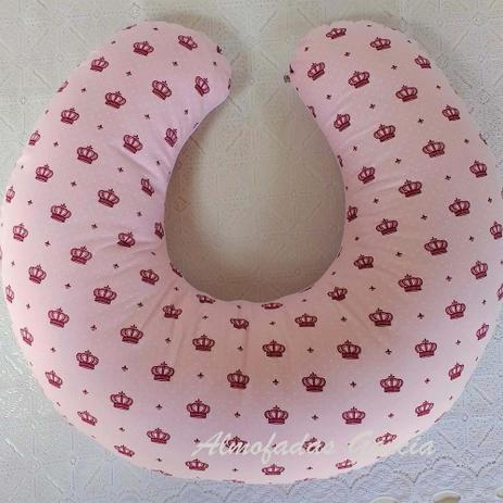 Almofada de Amamentação Garcia Coroas Rosa - Almofadas garcia Menor preço em Almofada de Amamentação Garcia Coroas Rosa - Almofadas garcia