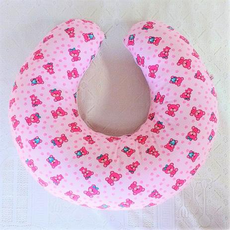 Almofada de Amamentação Garcia Ursinhos Rosa - Almofadas garcia Menor preço em Almofada de Amamentação Garcia Ursinhos Rosa - Almofadas garcia