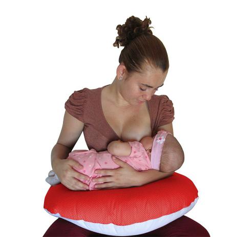 Almofada De Amamentação Vermelho poá Babykinha Menor preço em Almofada De Amamentação Vermelho poá Babykinha