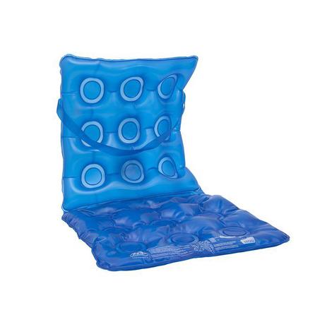 Almofada de Gel Anti Escaras Quadrada com Encosto Inflável Flexi Confort AG Azul - AG PLÁSTICOS Menor preço em Almofada de Gel Anti Escaras Quadrada com Encosto Inflável Flexi Confort AG Azul - AG PLÁSTICOS