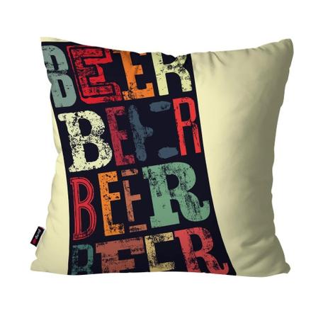Almofada Decorativa Avulsa Bege Beer - Pump up Menor preço em Almofada Decorativa Avulsa Bege Beer - Pump up
