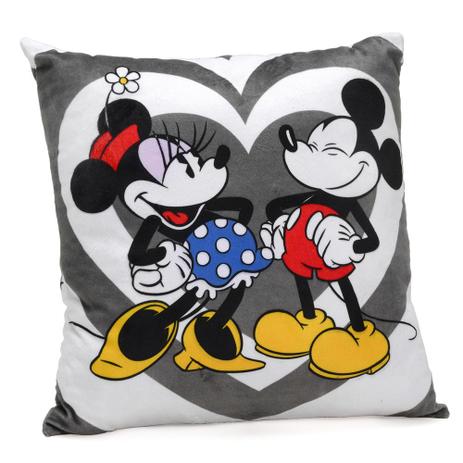 Almofada Disney Mickey e Minnie Love 40x40cm Menor preço em Almofada Disney Mickey e Minnie Love 40x40cm