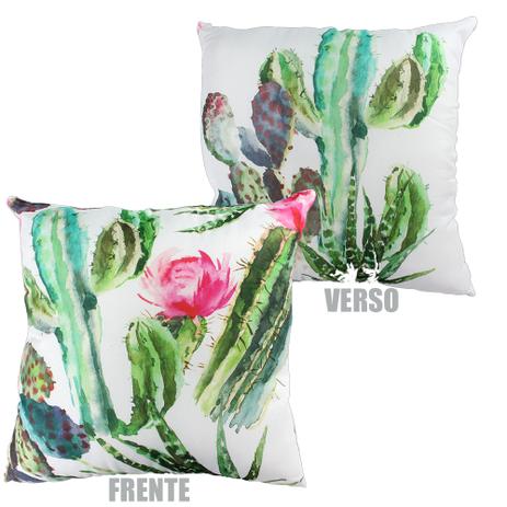 Almofada Fibra Microfibra Cacto Cactus 40x40cm - Ng Menor preço em Almofada Fibra Microfibra Cacto Cactus 40x40cm - Ng