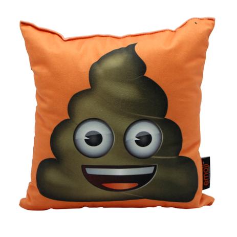 Menor preço em Almofada Fibra Veludo Emoji Cocozinho 10064027 - Zona criativa
