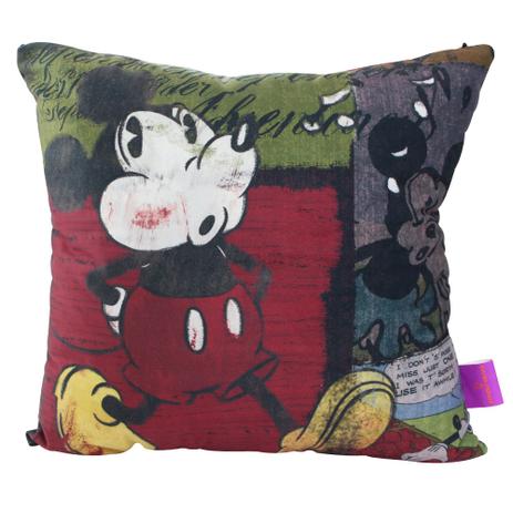 Almofada Mickey Assobio de Fibra Veludo 40x40cm - Zona Criativa Menor preço em Almofada Mickey Assobio de Fibra Veludo 40x40cm - Zona Criativa