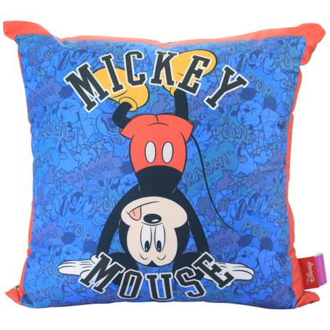 Almofada Mickey Mouse de Fibra Veludo 40x40cm - Zona Criativa Menor preço em Almofada Mickey Mouse de Fibra Veludo 40x40cm - Zona Criativa