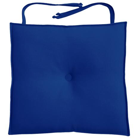 Almofada Para Assento de Cadeira 40x40cm Moond - Azul Royal - Ecaza Menor preço em Almofada Para Assento de Cadeira 40x40cm Moond - Azul Royal - Ecaza
