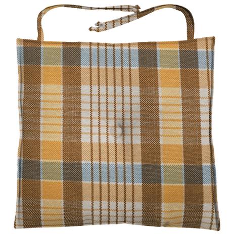 Almofada Para Assento de Cadeira 40x40cm Tropical Moond - Xadrez Mostarda - Ecaza Menor preço em Almofada Para Assento de Cadeira 40x40cm Tropical Moond - Xadrez Mostarda - Ecaza
