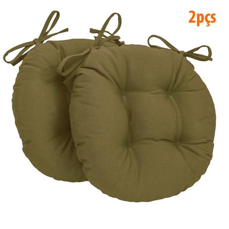 Almofada Para Assento Redondo Ø40cm - Green 2 Peças - Ecaza Menor preço em Almofada Para Assento Redondo Ø40cm - Green 2 Peças - Ecaza