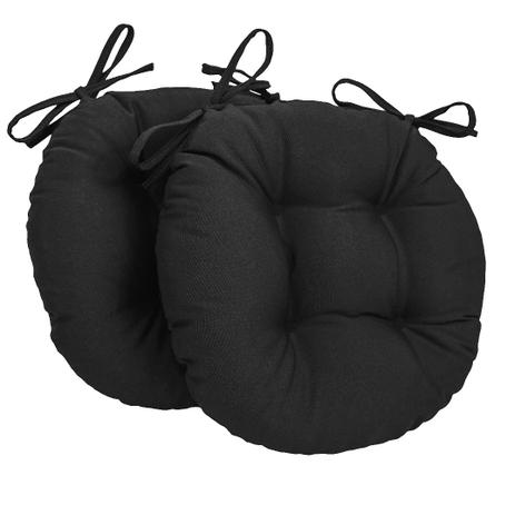 Almofada Para Assento Redondo Ø40cm - Preto 2 Peças - Ecaza Menor preço em Almofada Para Assento Redondo Ø40cm - Preto 2 Peças - Ecaza