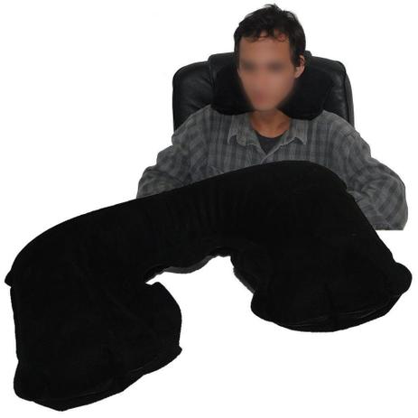 Almofada pescoço travesseiro inflável Preto CBRN01880 - Commerce brasil Menor preço em Almofada pescoço travesseiro inflável Preto CBRN01880 - Commerce brasil