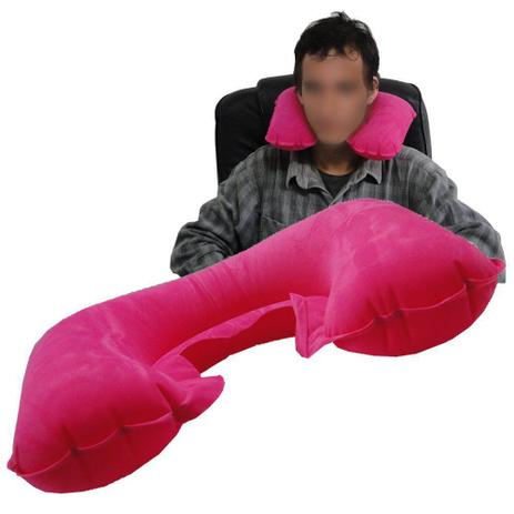Almofada pescoço travesseiro inflável Rosa CBRN01873 - Commerce brasil é boa?