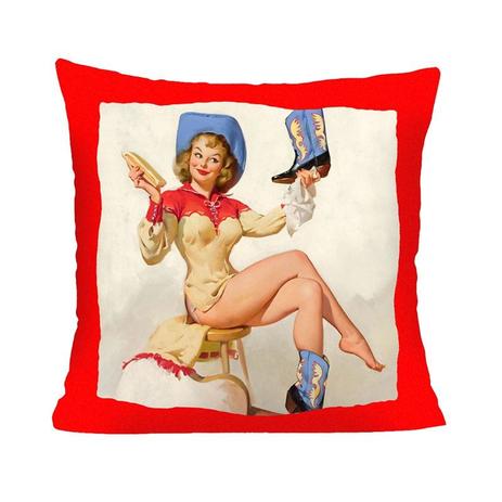 Almofada Pin Up XII - Lagartixxa Menor preço em Almofada Pin Up XII - Lagartixxa