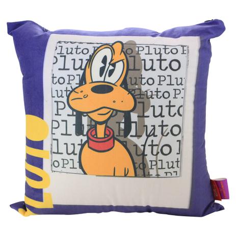 Almofada Pluto de Fibra Veludo 40x40cm - Zona Criativa Menor preço em Almofada Pluto de Fibra Veludo 40x40cm - Zona Criativa