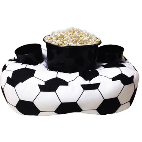 Almofada Porta Pipoca Bola de Futebol - Geek10 Menor preço em Almofada Porta Pipoca Bola de Futebol - Geek10