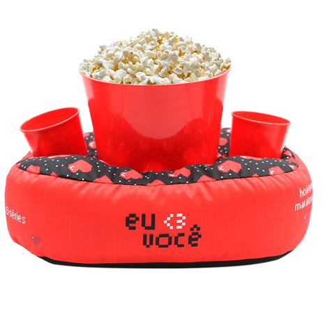 Almofada Porta Pipoca Coração Pixel - Geek10 Menor preço em Almofada Porta Pipoca Coração Pixel - Geek10