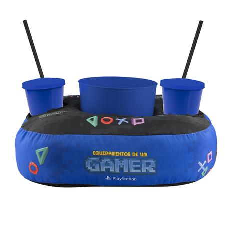 Almofada Porta Pipoca Play Station Pixel - Geek10 Menor preço em Almofada Porta Pipoca Play Station Pixel - Geek10