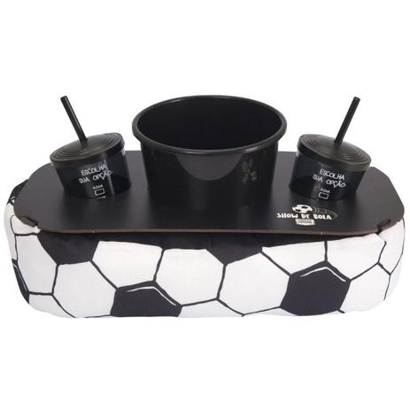 Almofada Porta Pipoca Preta e Branca Bola de Futebol Uatt - Uatt presentes criativos Menor preço em Almofada Porta Pipoca Preta e Branca Bola de Futebol Uatt - Uatt presentes criativos