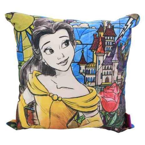 Almofada Princesa Bela de Fibra Veludo 40x40cm - Zona Criativa Menor preço em Almofada Princesa Bela de Fibra Veludo 40x40cm - Zona Criativa