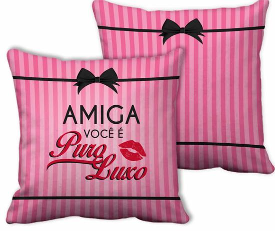 Almofada quadrada -amigas - amiga puro luxo - Brasfoot Menor preço em Almofada quadrada -amigas - amiga puro luxo - Brasfoot