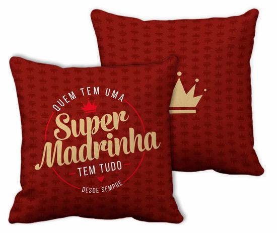 Almofada quadrada -família - super madrinha - Brasfoot Menor preço em Almofada quadrada -família - super madrinha - Brasfoot
