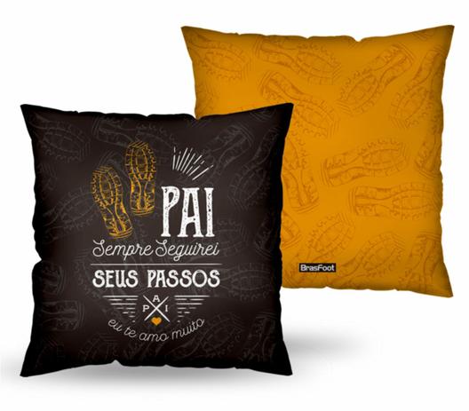 Almofada quadrada -pai - pai sempre seguirei seus passos - Brasfoot Menor preço em Almofada quadrada -pai - pai sempre seguirei seus passos - Brasfoot