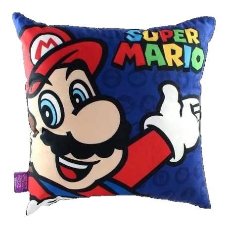 Almofada Super Mario Bros de Fibra Veludo 40x40cm - Zona Criativa Menor preço em Almofada Super Mario Bros de Fibra Veludo 40x40cm - Zona Criativa