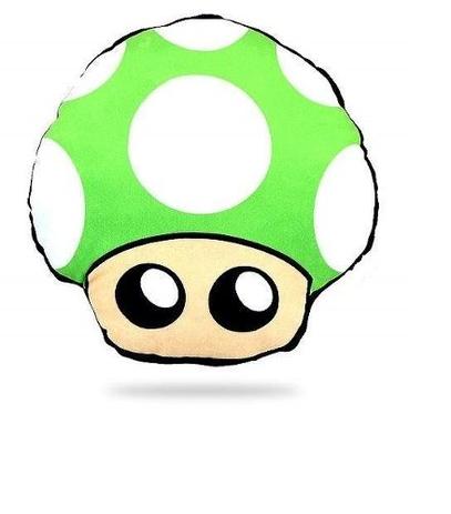 Almofada Super Mário Cogumelo Verde Geek Vida Travesseiro - Yaay Menor preço em Almofada Super Mário Cogumelo Verde Geek Vida Travesseiro - Yaay