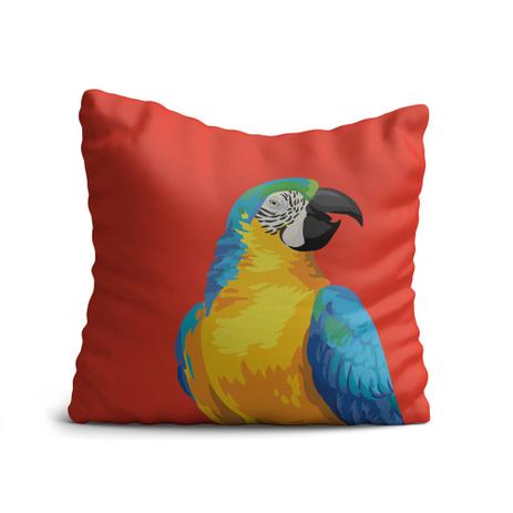 Almofada Yuzo Avulsa 45x45cm Arara Colorida é boa?
