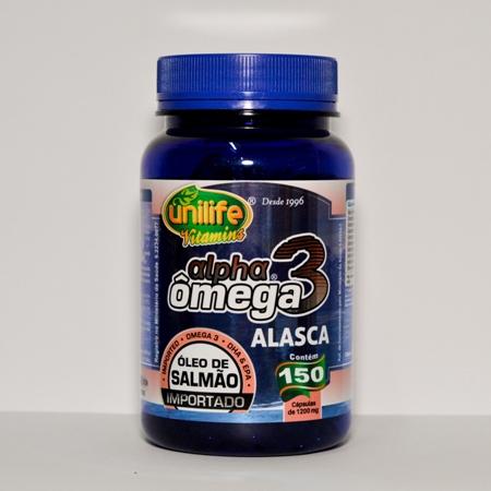 Alpha Ômega 3 Óleo de Salmão Importado - 150 cápsulas 1200 mg - Unilife Menor preço em Alpha Ômega 3 Óleo de Salmão Importado - 150 cápsulas 1200 mg - Unilife