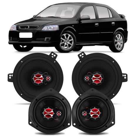 Menor preço em Alto Falante Astra 98 A 12 Zafira 99 A 12 Vectra 98 A 05 Foxer 5 E 6” 200W RMS Triaxial Par KF.053