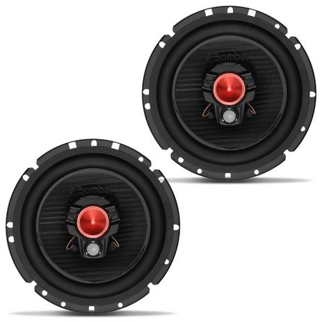 Alto Falante Bomber BBR 6” 100W RMS 4 Ohms Triaxial Bobina Simples Preto Par Menor preço em Alto Falante Bomber BBR 6” 100W RMS 4 Ohms Triaxial Bobina Simples Preto Par